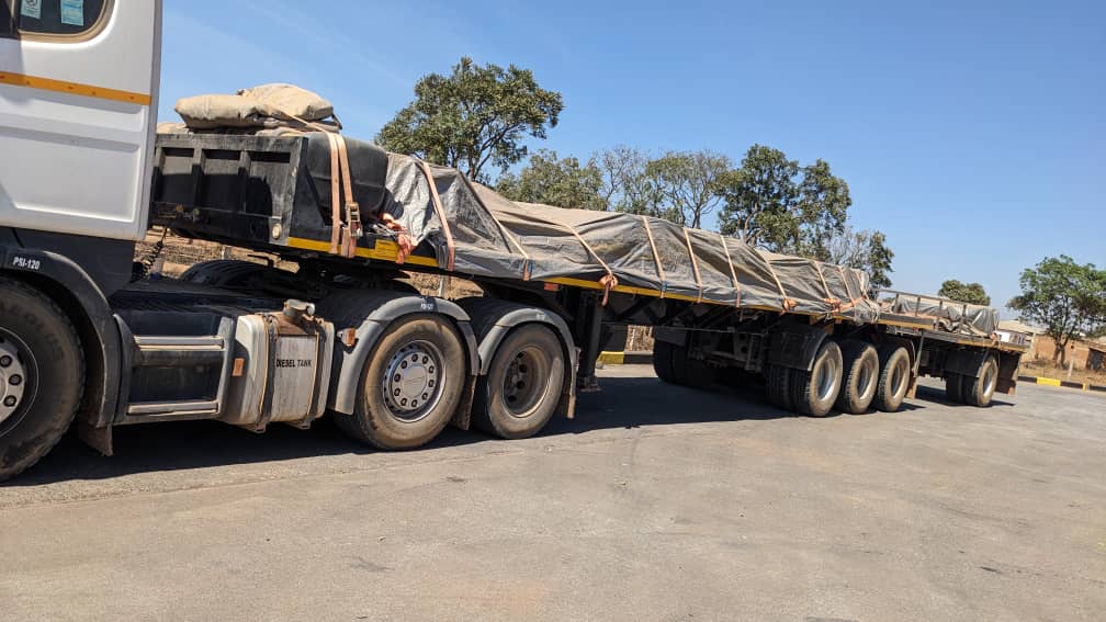 White TTC Scania truck and trailer